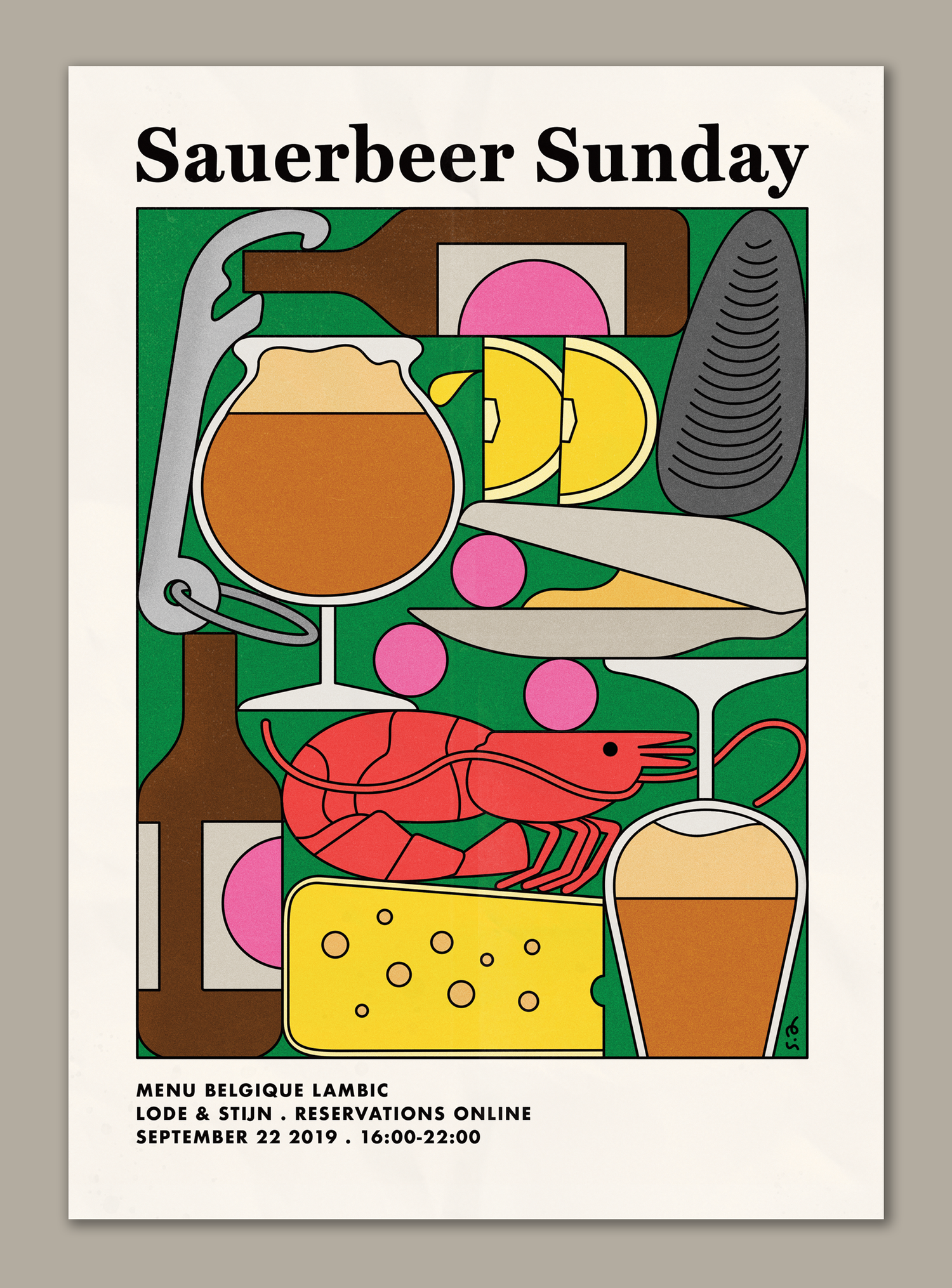 Sauerbeer Sunday Poster for Lode & Stijn