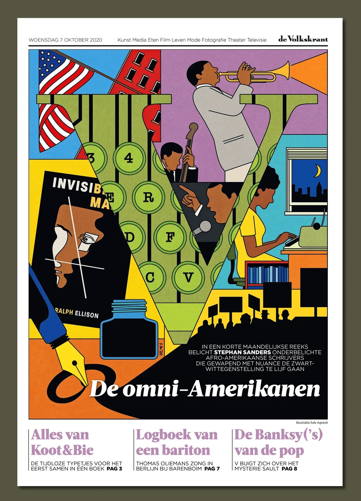 Omni Americans Cover for De Volkskrant Seb Agresti